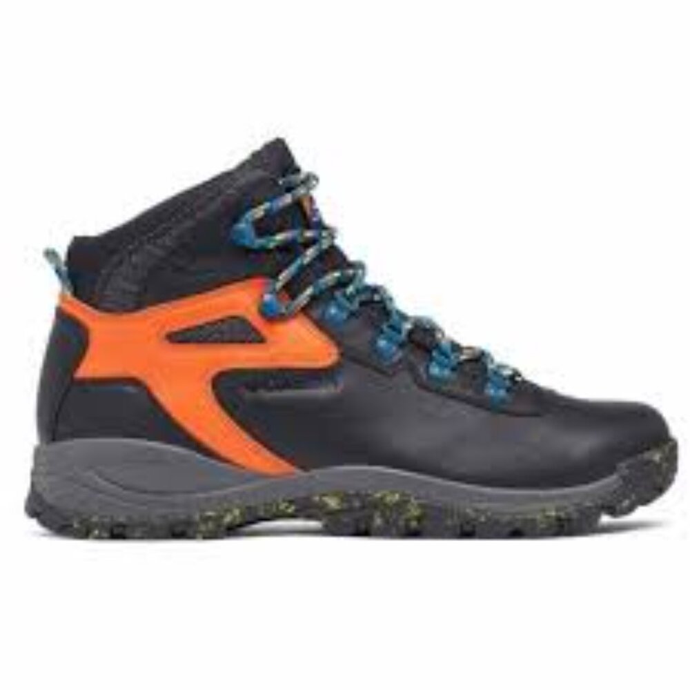 Columbia Men's Black Orange Newton Ridge Leather Ankle‎ Hiking Boot Size 11.5
